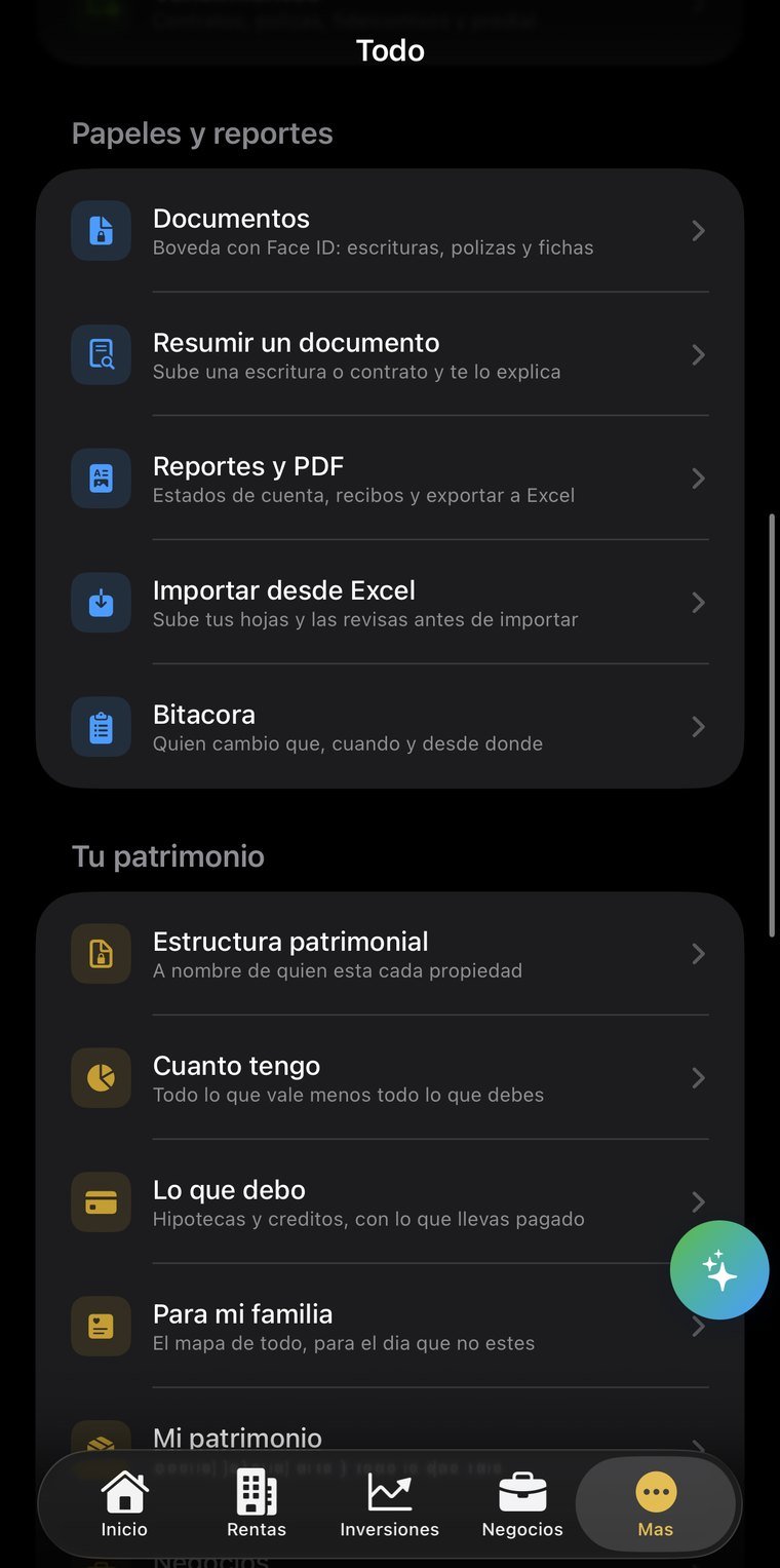 Todo lo demás: papeles, reportes y las piezas del patrimonio